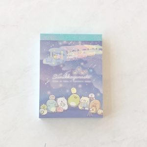 Alternative view of U10 2021 San X Sumikko mini memo (Left - Purple)