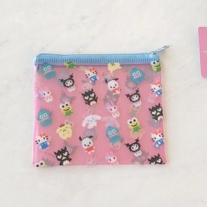 MLD Sanrio characters Plastic Zipper Pouch from Daiso