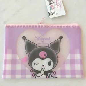MLD Kuromi and MMelody Plastic Zipper Pouch from Daiso