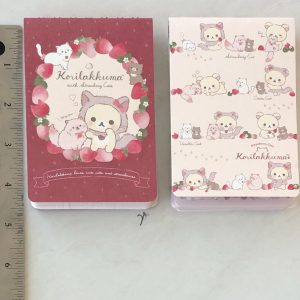 U7 2021 San X Korilakkuma strawberry cats memos (Left - red)