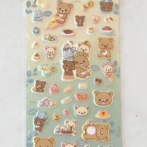 D55-D56 2024 Rilakkuma Sticker Sheet puffy (Left - Purple D55) - Image 3