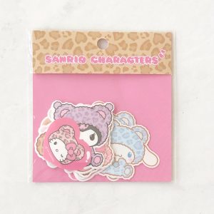 Y32 2024 Cheetah Print Sanrio Characters Sticker Flakes