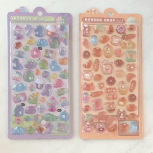D69-D70 Bonbon Drop Seal gel stickers (Right - Orange D70)