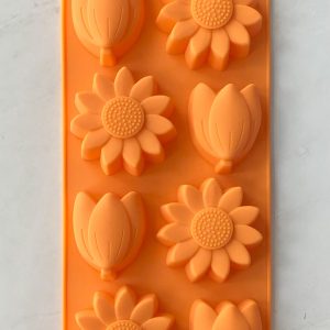 x 8 cavity easter flower silicone mold