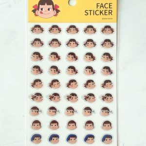 B198 2018 peko x poko face sticker sheet
