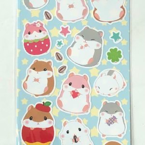 D87-D88 Amuse assorted sticker sheet (Right - hamsters D88) - Image 3