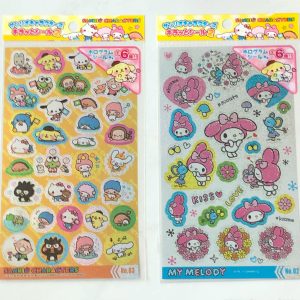 E15-E16 2017 sanrio sparkly sticker sheet (Right - silver E16)