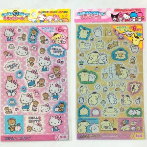 E13-E14 Sanrio sparkly sticker sheet (Left - pink E13)