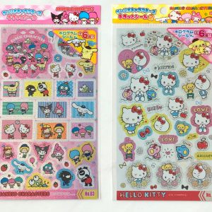 E11-E12 Sanrio sparkly sticker sheet (Right - silver E12)