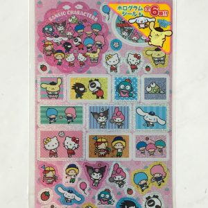E11-E12 Sanrio sparkly sticker sheet (Right - silver E12) - Image 2