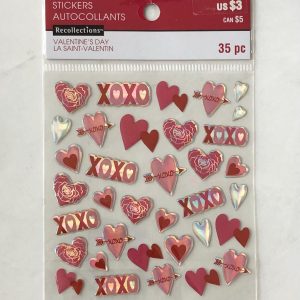 Hard gel valentines day sticker sheet (Right - Jars) - Image 2
