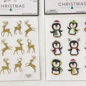 2018 Christmas sticker sheet (Right - Penguin)