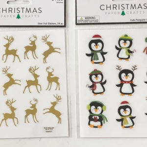 2018 Christmas sticker sheet (Left - Reindeer)