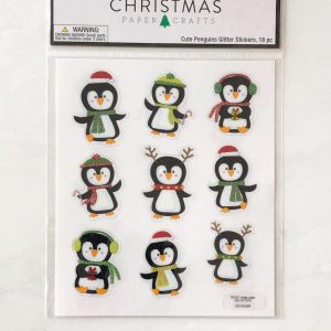 2018 Christmas sticker sheet (Right - Penguin) - Image 3