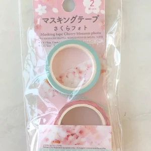 J6 Daiso Cherry Blossom Masking Tape (Left - pink) - Image 2