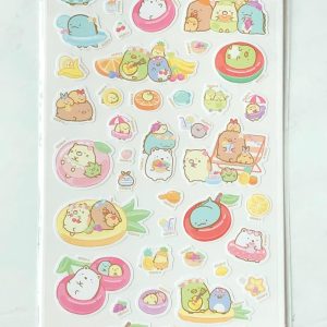E1-E2 2024 Diaso Sumikko gold foil sticker sheet (Left - E1) - Image 3