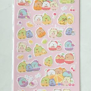 E3-E4 2024 Diaso Sumikko gold foil sticker sheet (Right - green E4) - Image 2