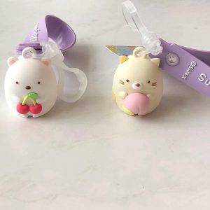 I4 Sumikkogurashi 3D PVC keychain (Left - cherry)