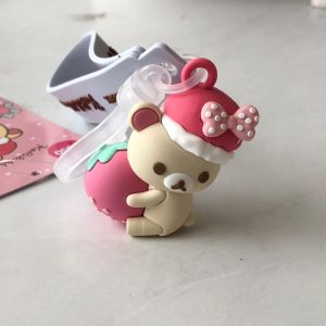 I4 Korilakkuma strawberry 3D PVC keychain