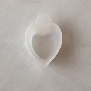 x Single cavity heart cup mold