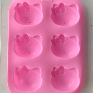 x 6 Cavity Hello Kitty silicone mold