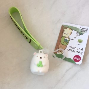 I4 Daiso Sumikkogurashi clover 3D PVC keychain - Image 2