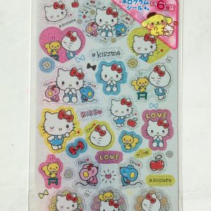 E11-E12 Sanrio sparkly sticker sheet (Right - silver E12) - Image 3