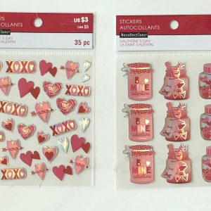 Hard gel valentines day sticker sheet (Right - Jars)