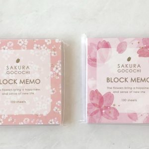 Sakura Gocochi block memo pad (light pink)