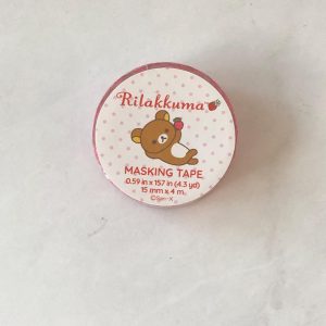 Q8 Daiso Rilakkuma masking tape 15mm x 4m