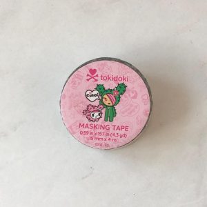 Q8 Daiso Tokidoki masking tape 15mm x 4m