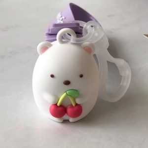 I4 Sumikkogurashi 3D PVC keychain (Left - cherry) - Image 3