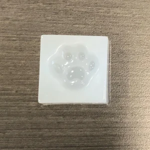 x Single cavity mini paw print mold