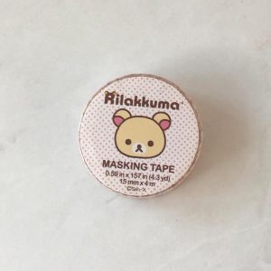 Q8 Daiso Rilakkuma masking tape 15mm x 4m