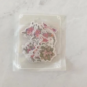 H1 Unicorn and flower sticker flakes