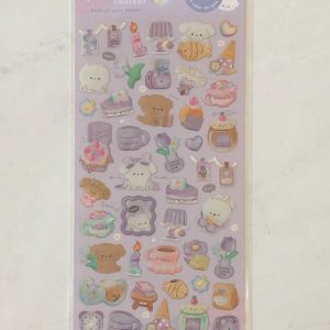 E74-E75 Melty couleur holographic gel sticker sheet (Left - blue E75) - Image 2