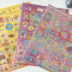 F Holographic sanrio sticker sheets large (Right - LTS)