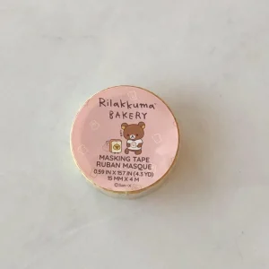 Q8 Daiso masking tape 15mm x 4m (Left - Rilakkuma) - Image 2