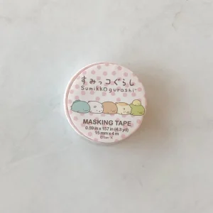 Q8 Daiso masking tape 15mm x 4m (Left - Rilakkuma) - Image 4