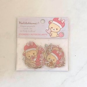 H1 2024 Korilakkuma strawberry sticker flakes (Right - pink) - Image 2