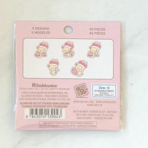 H1 2024 Korilakkuma strawberry sticker flakes (Right - pink) - Image 5