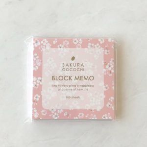 Sakura Gocochi block memo pad (light pink) - Image 2