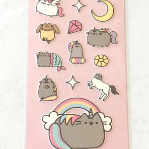 E55-E56 Puffy cat sticker sheets (Left- purple E55) - Image 3