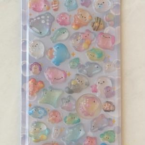 E83-E84 Pop Seal gel sticker sheet (Right - pink E84) - Image 2