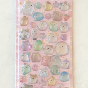 E83-E84 Pop Seal gel sticker sheet (Right - pink E84) - Image 3