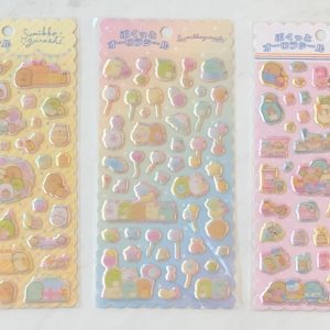 E86-E88 2024 Sumikko holo puffy sticker sheet (Left - yellow E86)