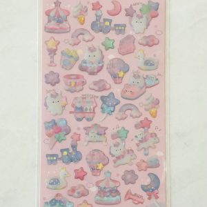 E72-E73 Melty couleur holographic gel sticker sheet (Left - green E72) - Image 3