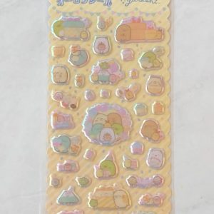 E86-E88 2024 Sumikko holo puffy sticker sheet (Left - yellow E86) - Image 2