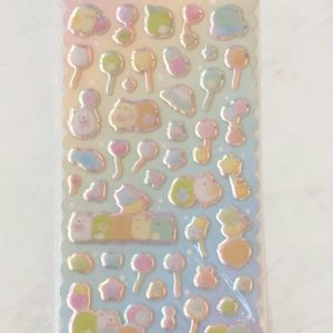 E86-E88 2024 Sumikko holo puffy sticker sheet (Left - yellow E86) - Image 3