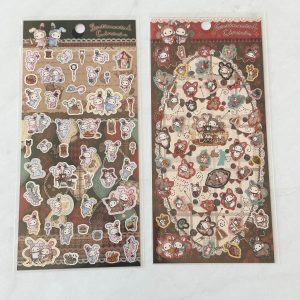 B323-B324 2022 Sentimental Circus Sticker Sheet (Left - Black B323)